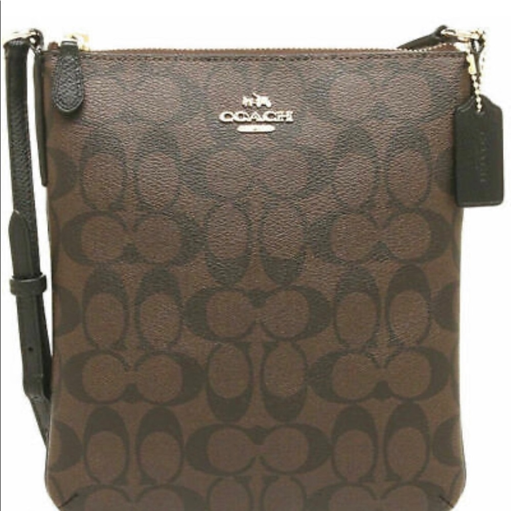 Coach North South Signature Crossbody Bag